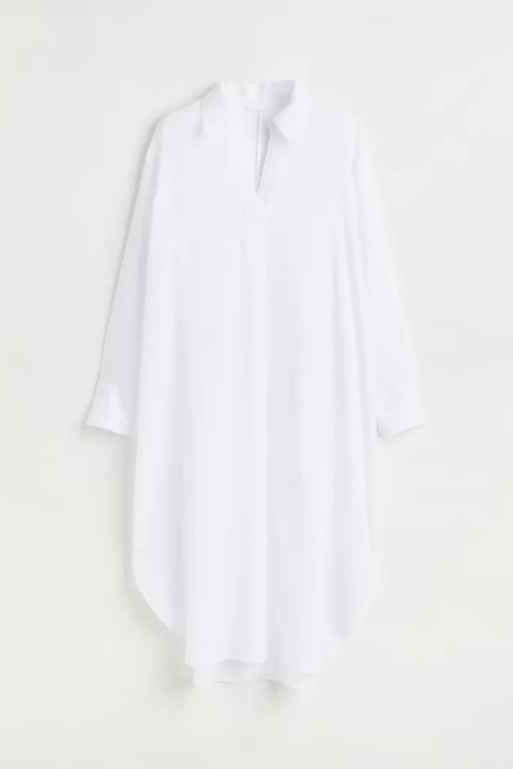 Lyocell-blend Shirt Dress