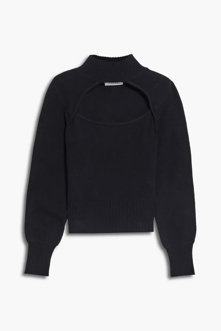 Cutout cashmere sweater