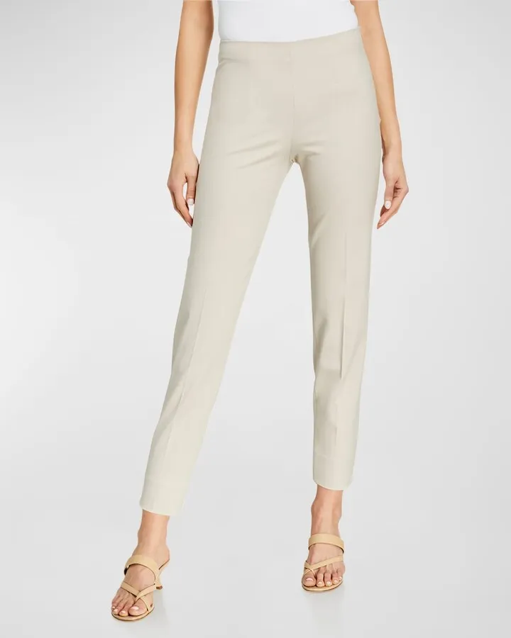 Audrey Straight-Leg Cropped Pants