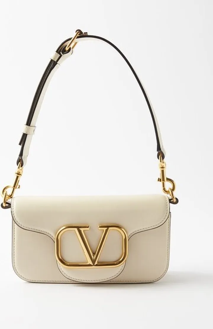 V-logo Mini Leather Cross-body Bag