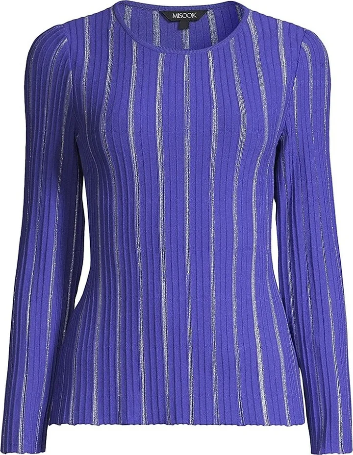Pleated Shimmering Knit Tunic