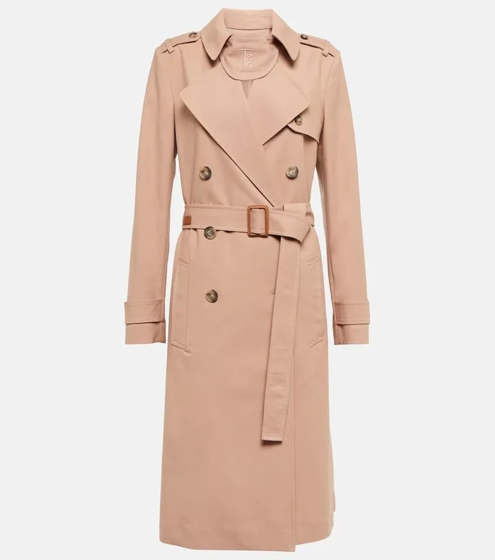 Double-breasted trench coat