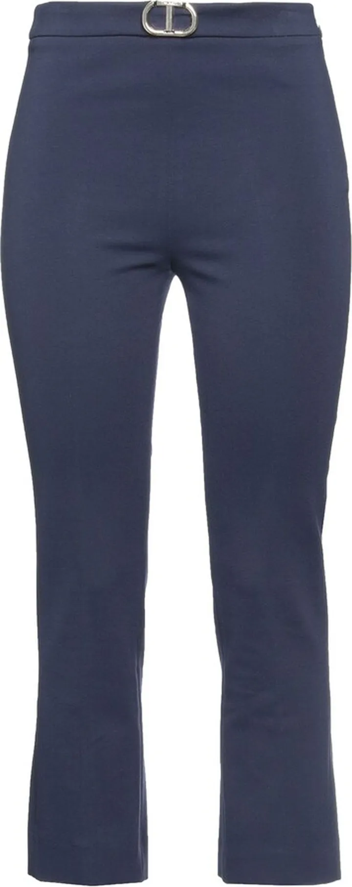 Cropped Pants Navy Blue