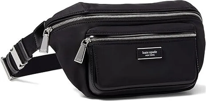 Kate Spade New York Sam Icon Nylon Medium Belt Bag (Black) Wallet
