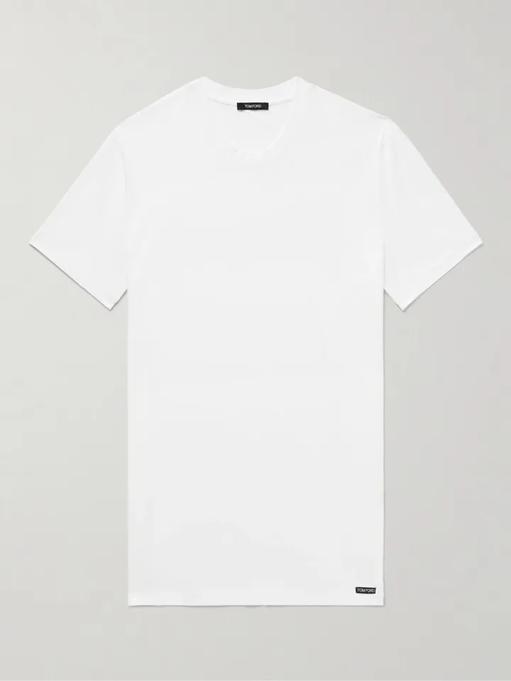 Stretch Cotton and Modal-Blend T-Shirt