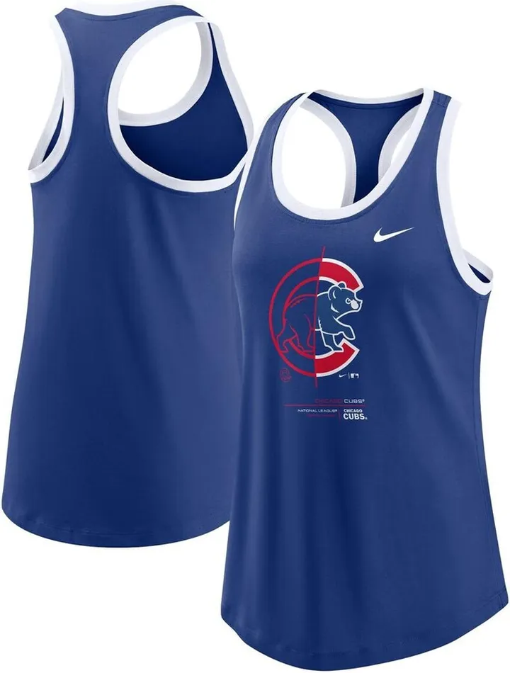 Women's Nike Royal Chicago Cubs Tech Tank Top