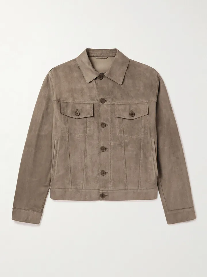 Suede Trucker Jacket