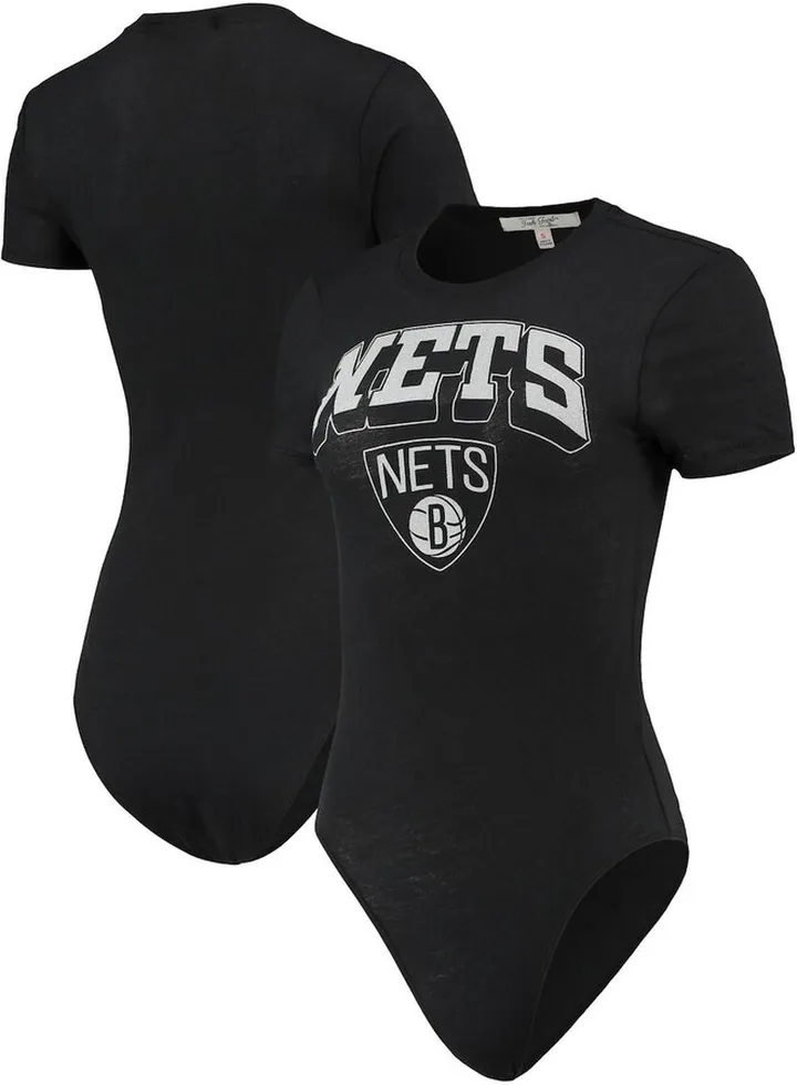 Women's Black Brooklyn Nets Bodysuit