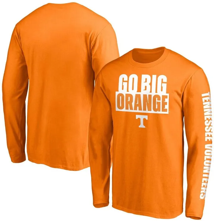 Men's Fanatics Branded Tennessee Orange Tennessee Volunteers Hometown 2-Hit Long Sleeve T-shirt