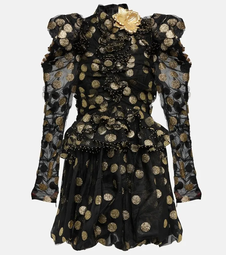 Celestial Confetti tulle minidress