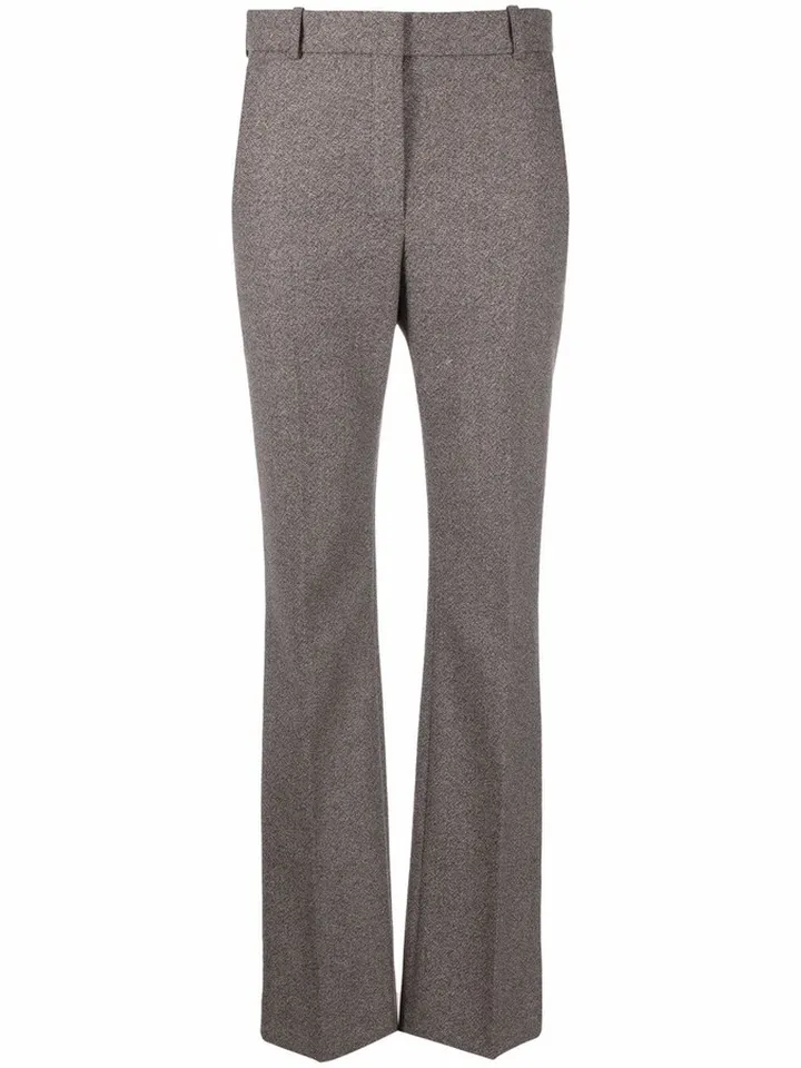 Speckled Straight-Leg Trousers