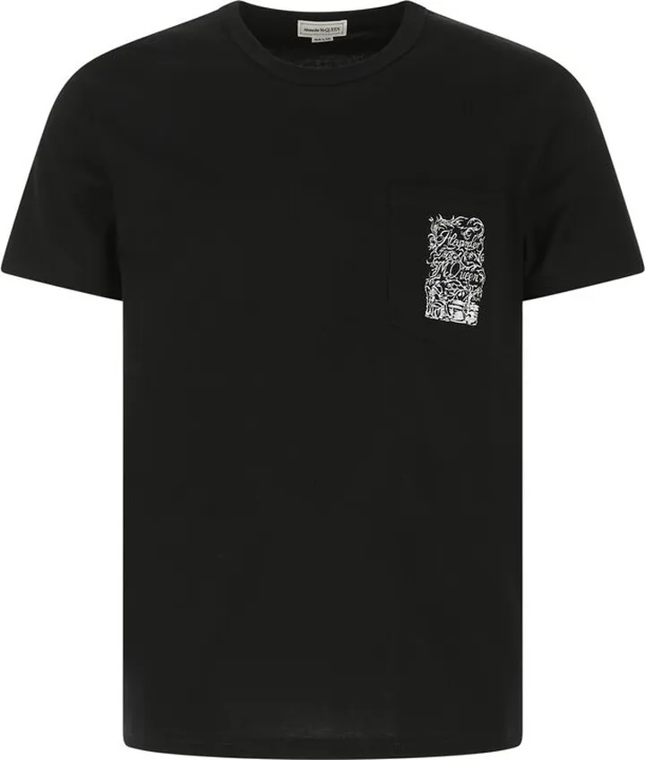 Alexander McQueen Blake Illustration-Printed Crewneck T-Shirt