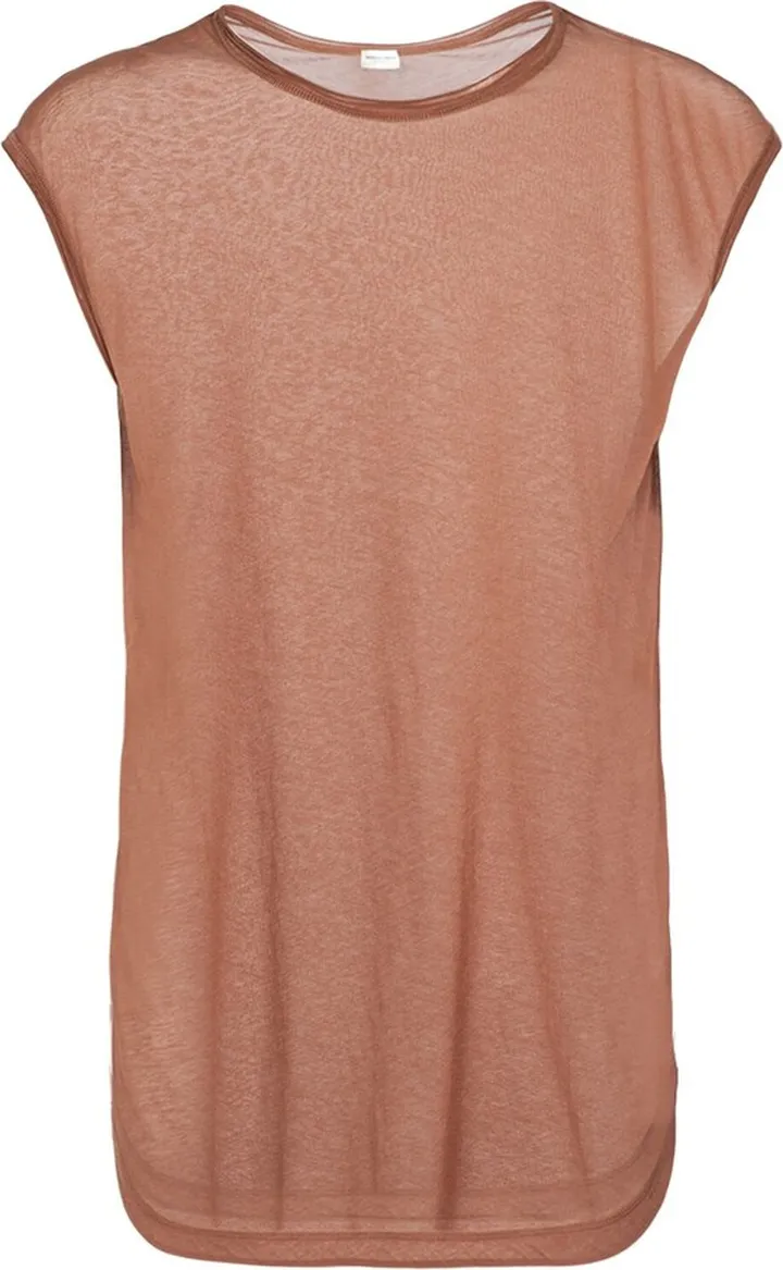 Sleeveless jersey shirt