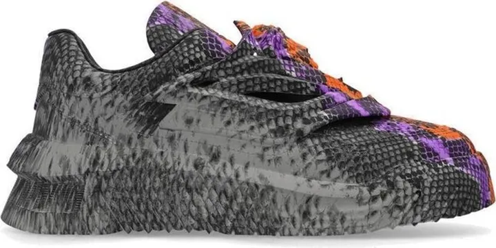 Versace Python Greca Pattern Low-Top Sneakers