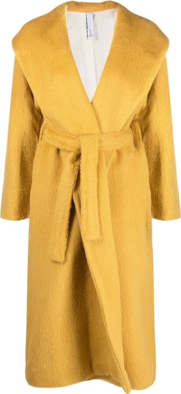 Hooded Tied-Waist Coat