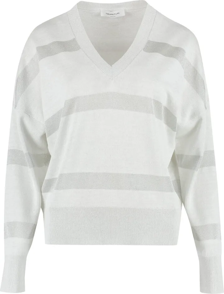 Viscose V-neck Pullover
