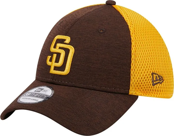 Men's New Era Brown San Diego Padres Shadow Neo 39THIRTY Flex Hat