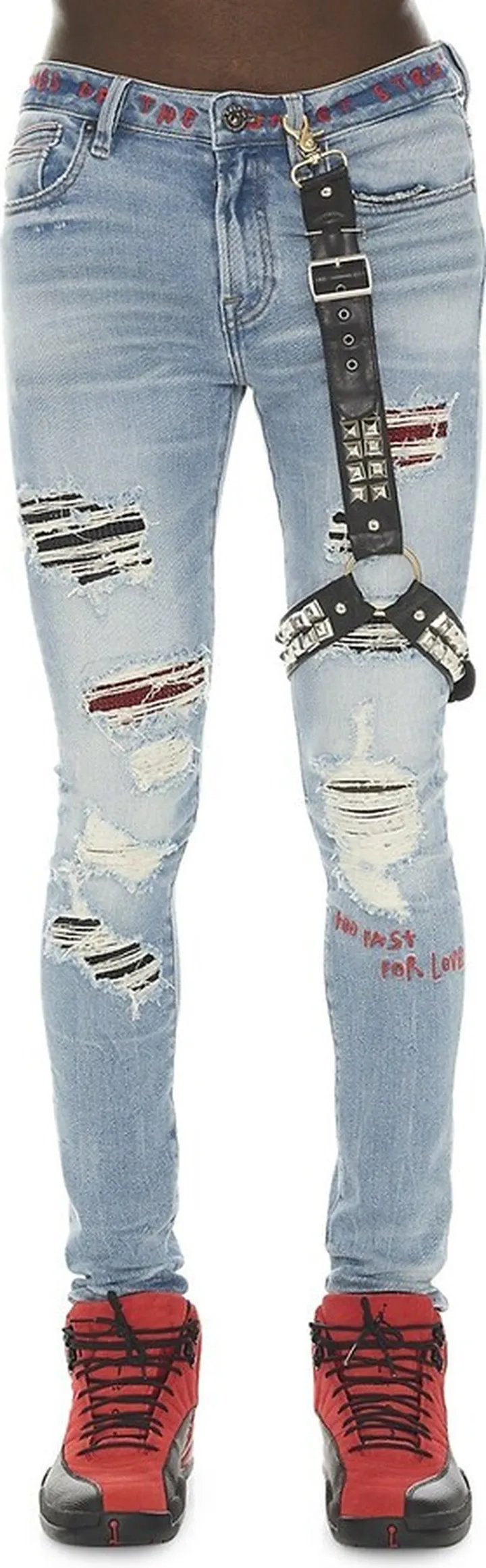 Distressed Super Skinny Jeans