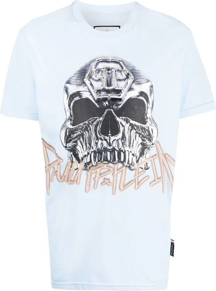 skull-print short-sleeve T-shirt