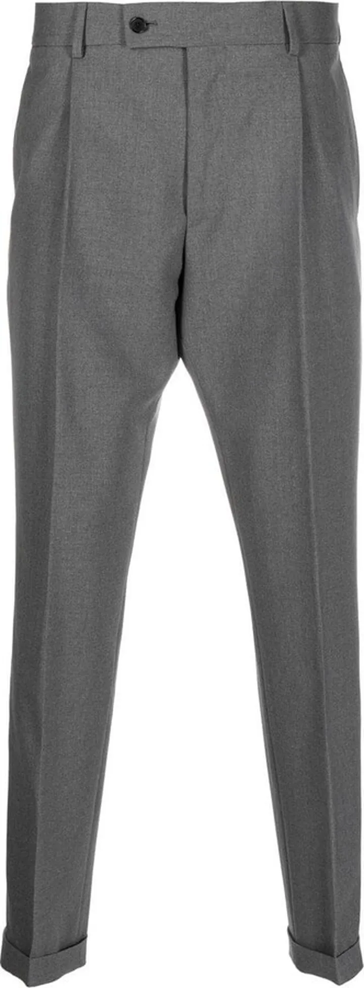 Wool Straight-Leg Trousers