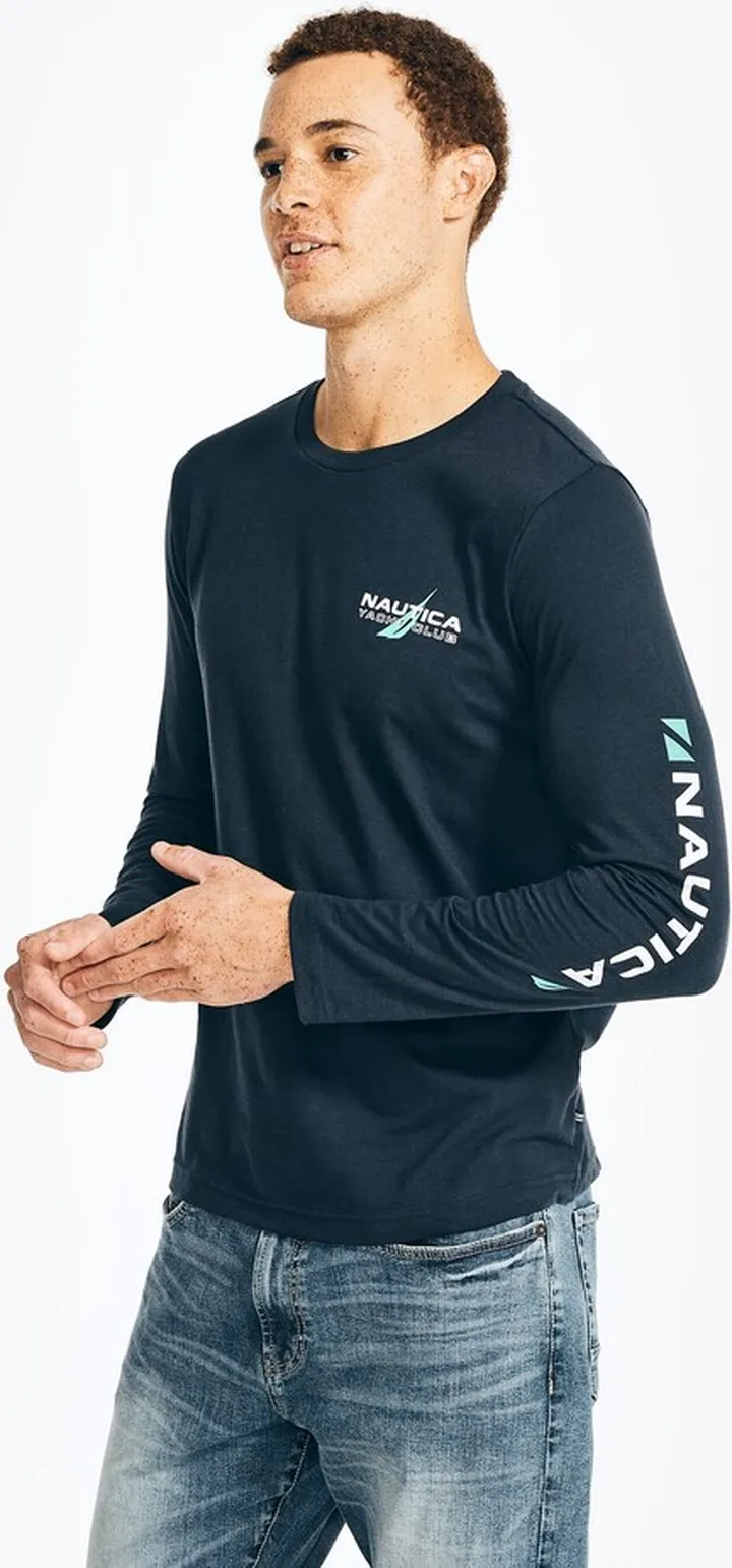 Sustainably Crafted Graphic Long-Sleeve T-Shirt