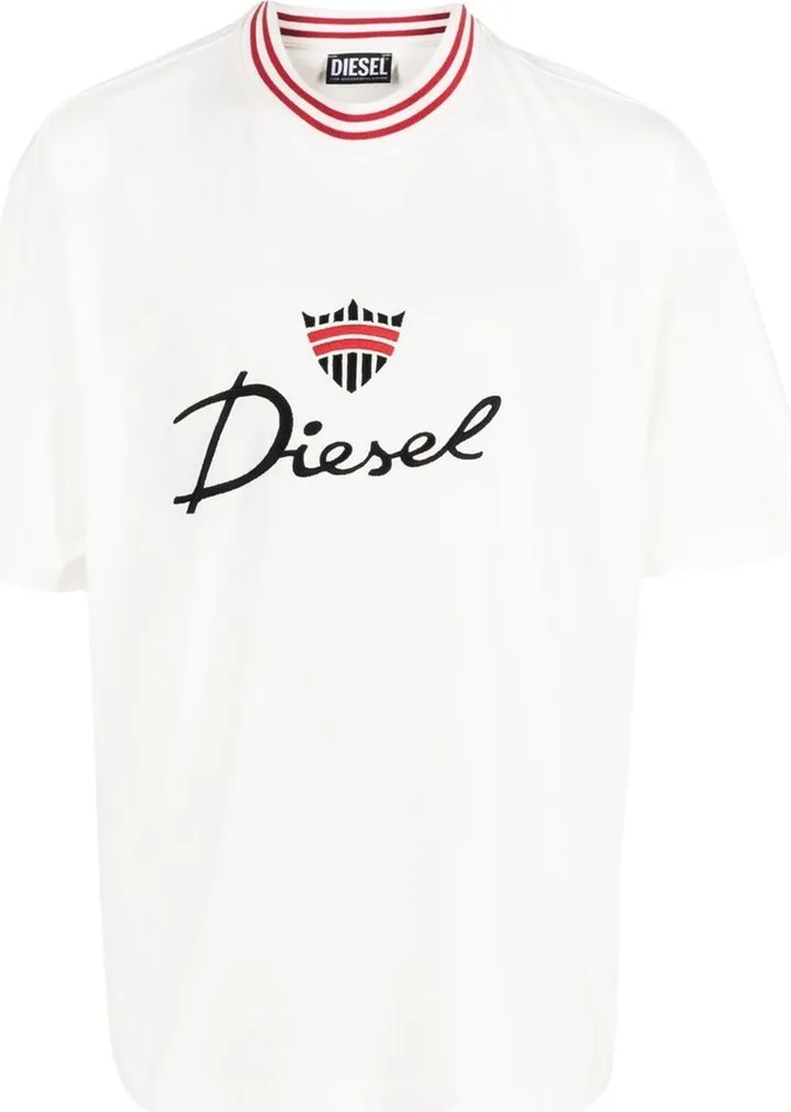 logo-embroidered cotton T-shirt