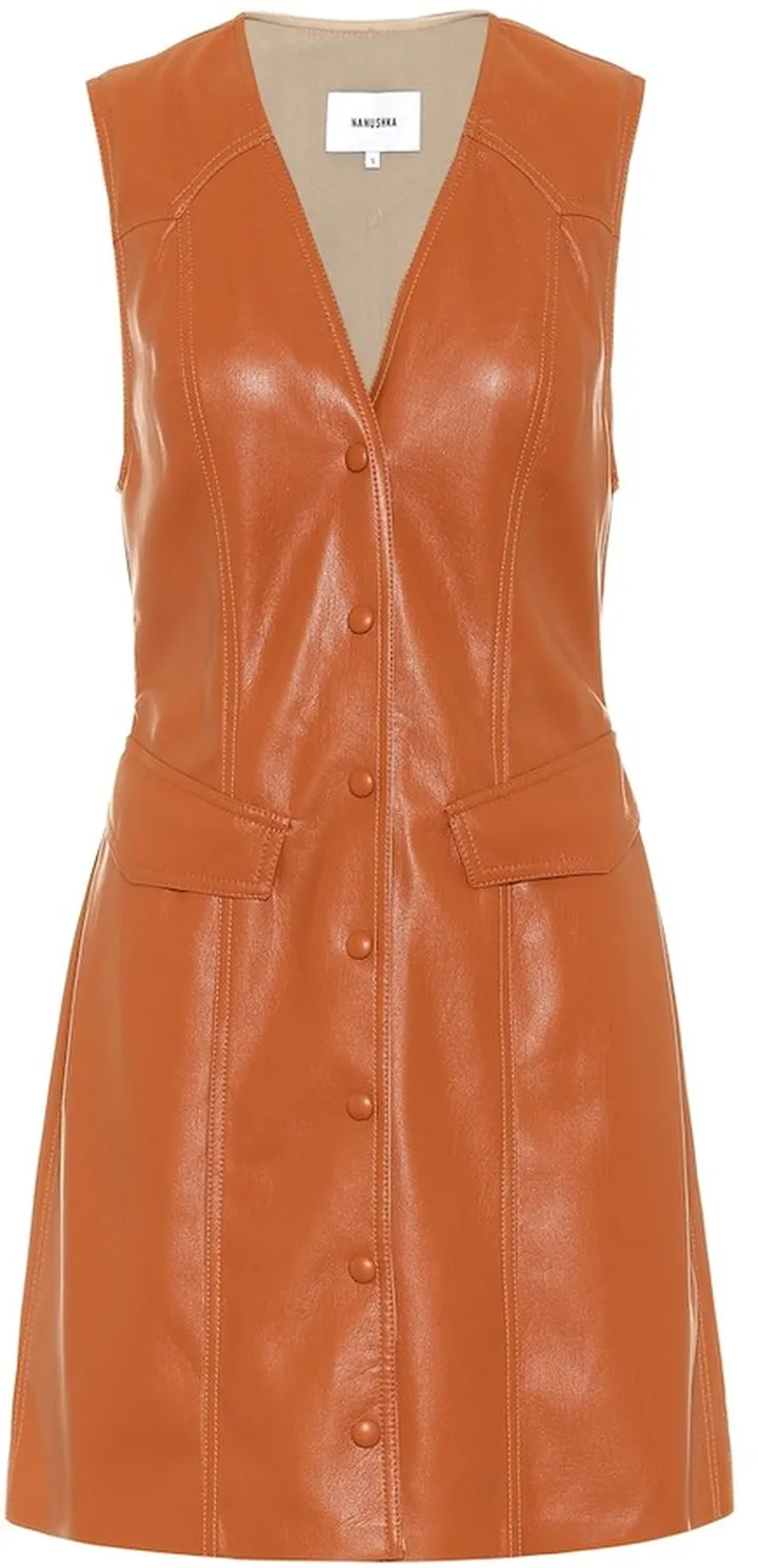 Menphi faux leather dress