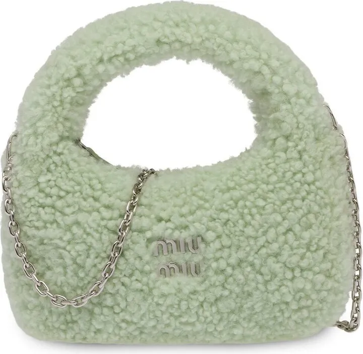 Wander shearling shoulder bag
