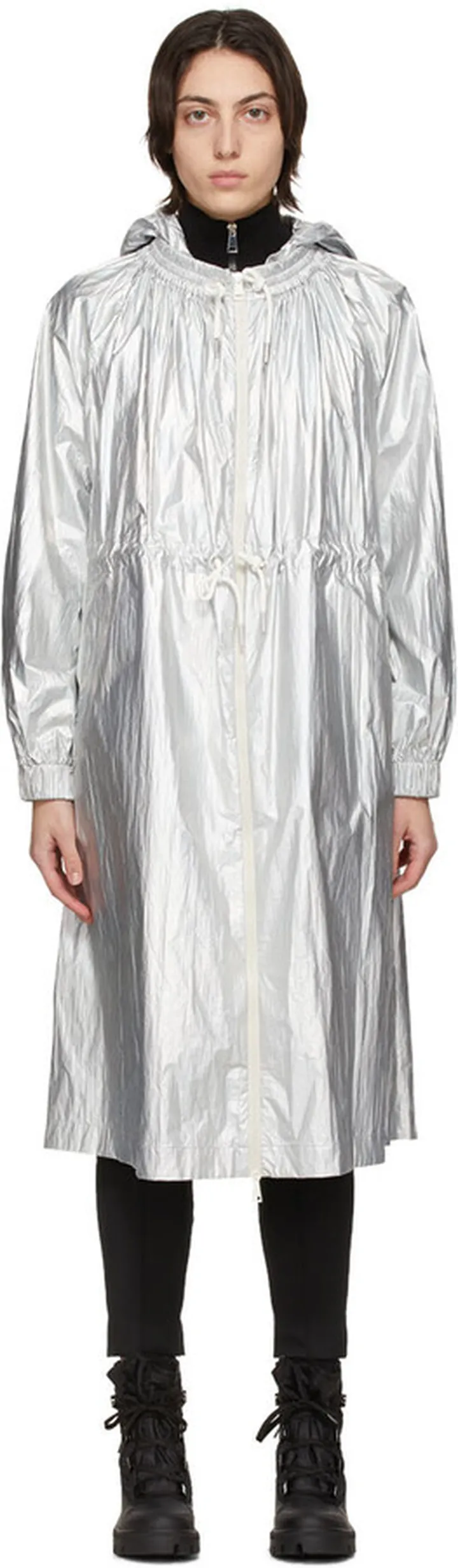 Moncler Silver Akubens Coat