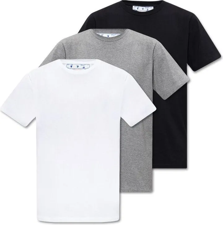 Off-White 3 Pack Crewneck T-Shirt