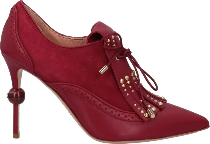 Lace-up Shoes Brick Red