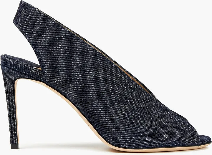 Shar 85 denim slingback sandals