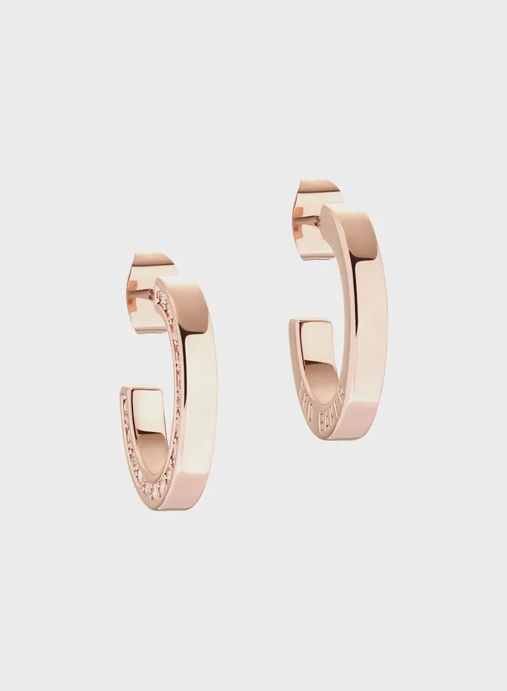 Senatta Crystal Hoop Earrings