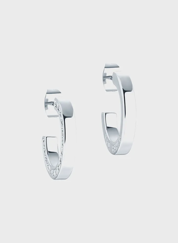 Senatta Crystal Hoop Earrings