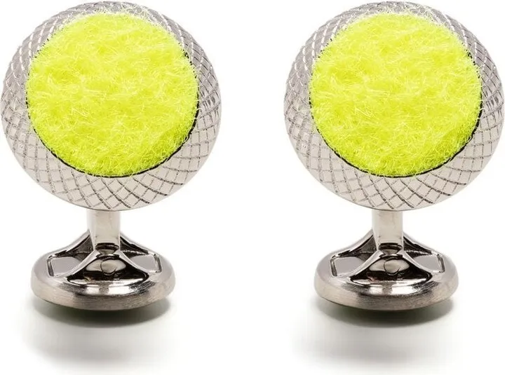 Tennis Ball enamel cufflinks