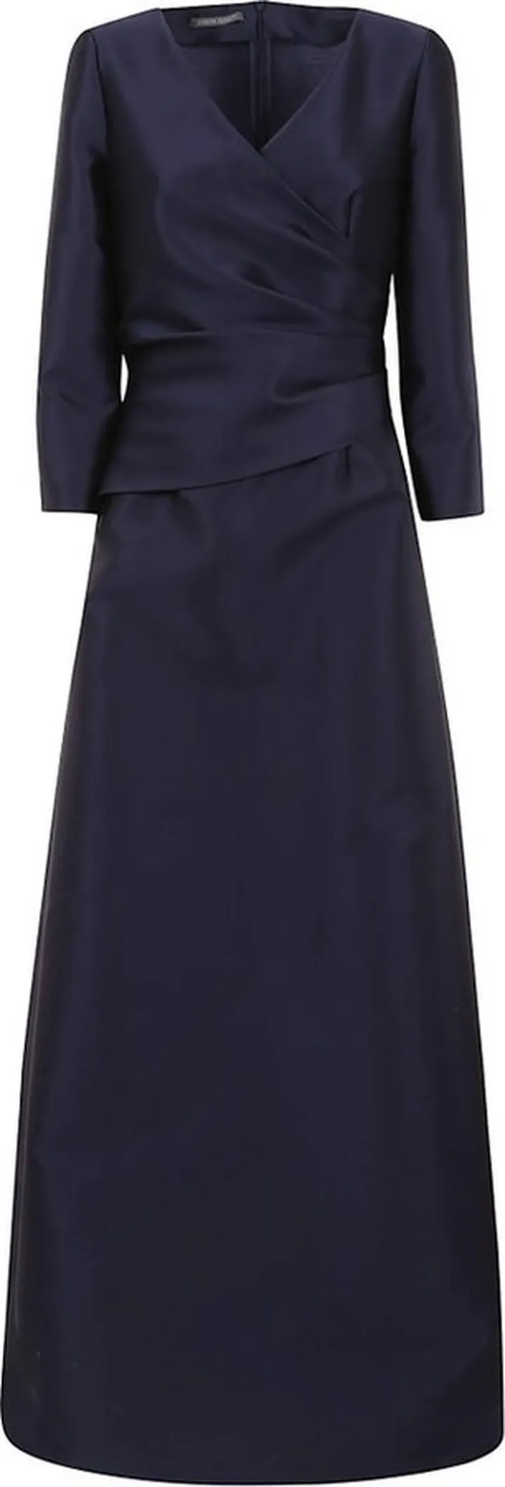 Alberta Ferretti V-Neck Flared Gown