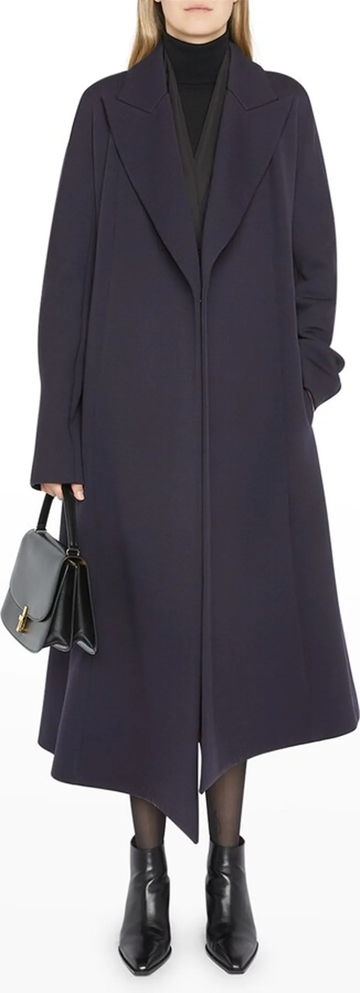 Catalan Asymmetric A-Line Long Coat