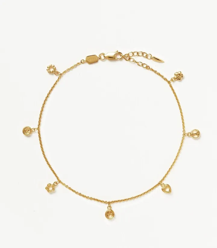 Good Vibes Multi Charm Anklet
