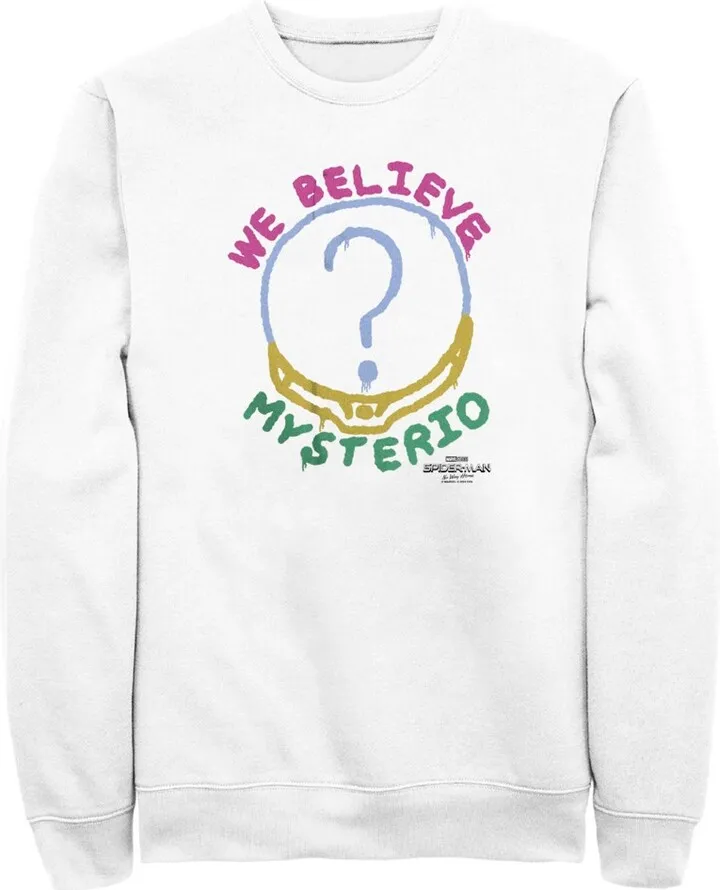 Men's Marvel Spider-Man: No Way Home We Believe Mysterio Sweatshirt - White - Medium