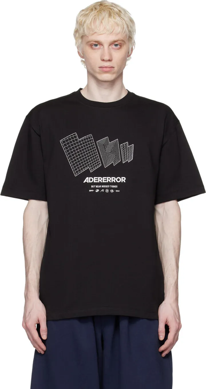 ADER error Black TTS T-Shirt