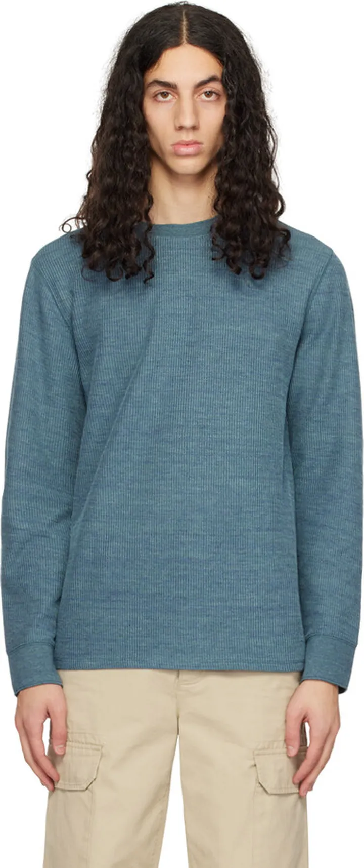 Vince Blue Thermal T-Shirt