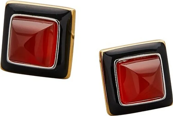 14K Yellow Goldplated & Carnelian Stud Earrings
