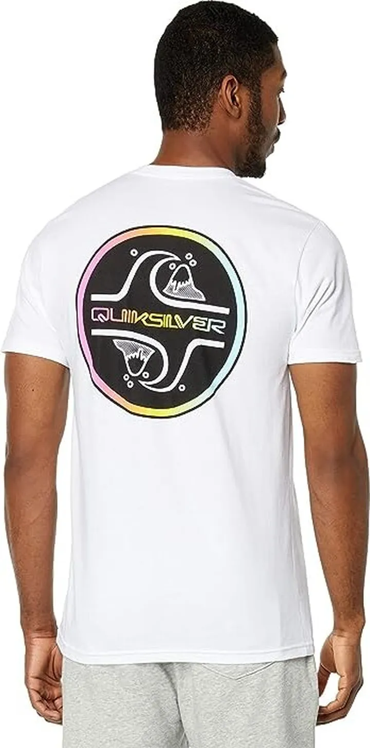 Quiksilver Core Bubble Short Sleeve Tee (White) Men's Clothing