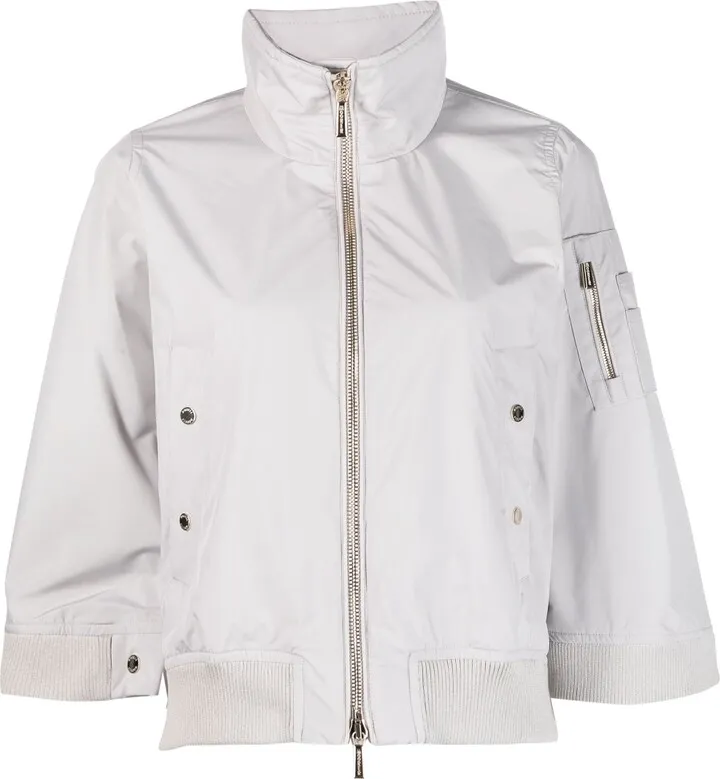 Wide-Sleeve Bomber Jacket