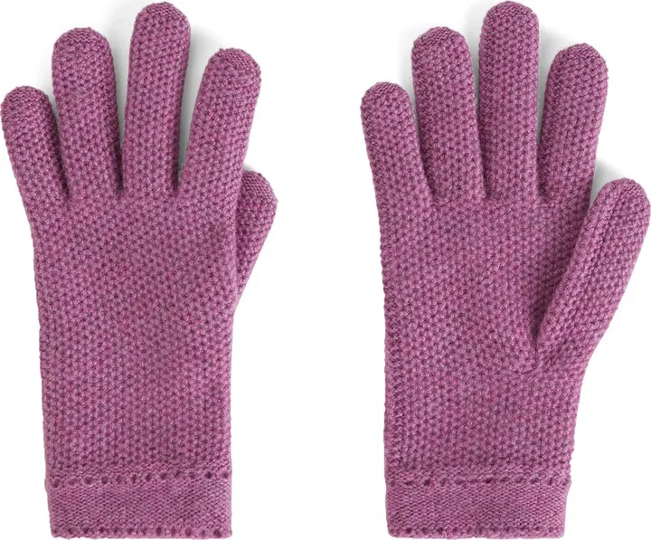 Mixed Stitch Cashmere Gloves