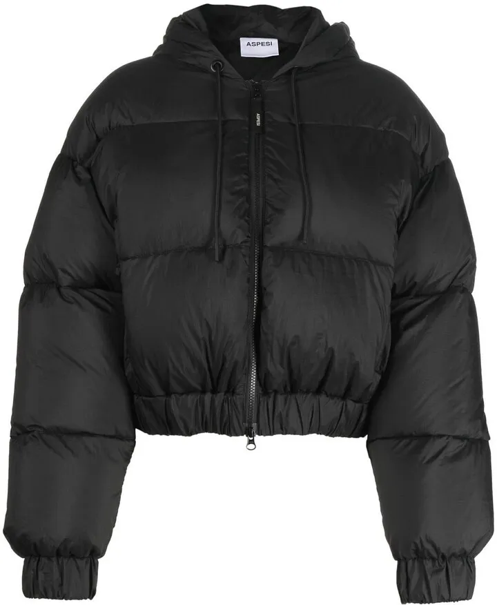 Cropped Hooded Puffer Jacket