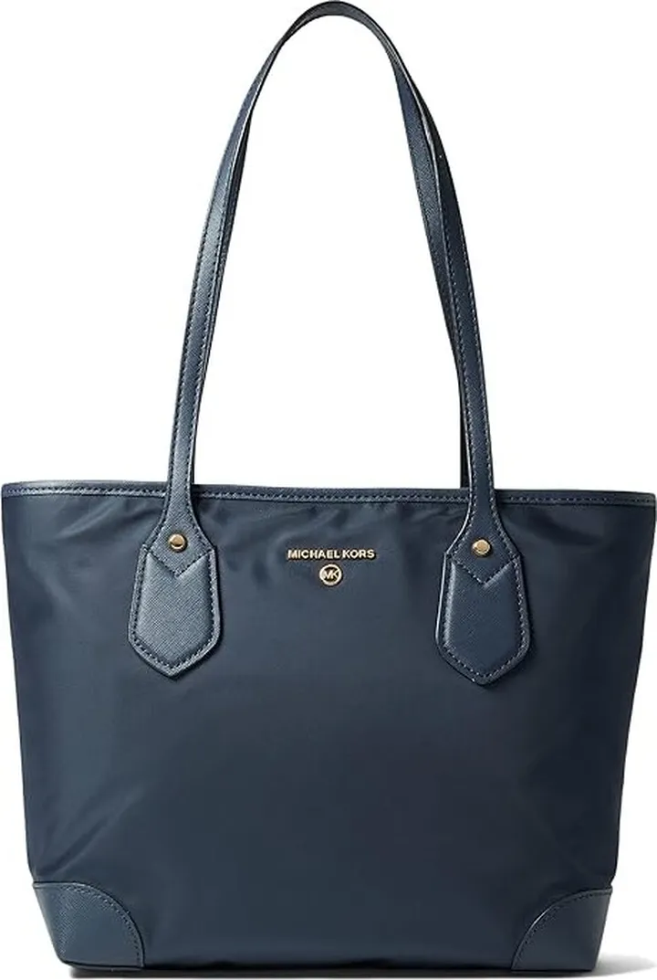 MICHAEL Michael Kors Eva Small Top Zip Tote (Navy) Handbags