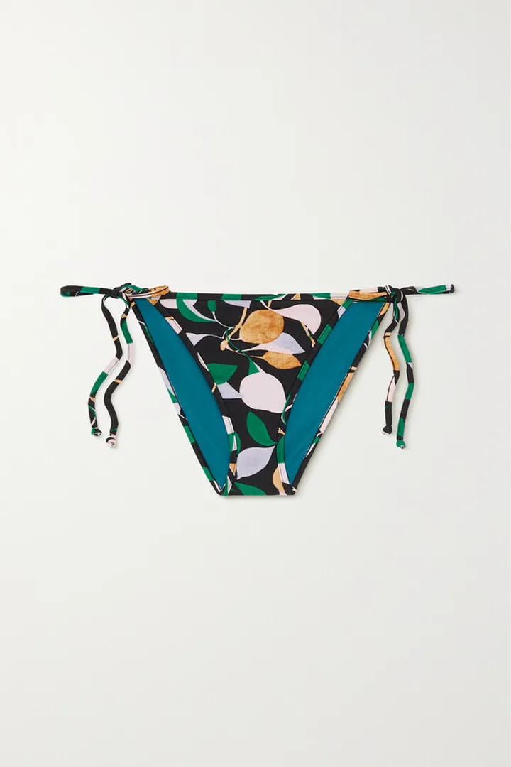 La DoubleJ - Printed Bikini Briefs - Green