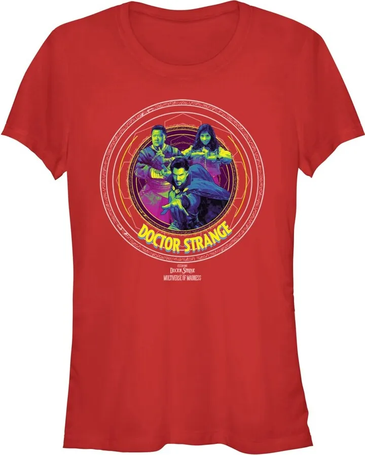 Junior's Marvel Doctor Strange in the Multiverse of Madness Character Logo T-Shirt - Red - Small