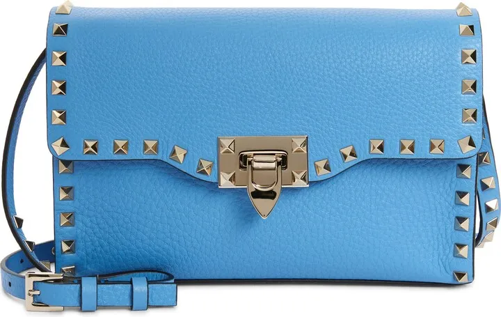 Small Rockstud Leather Shoulder Bag
